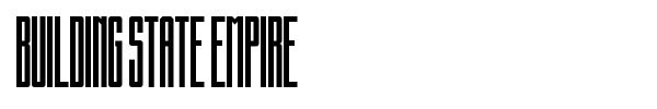Building State Empire font preview